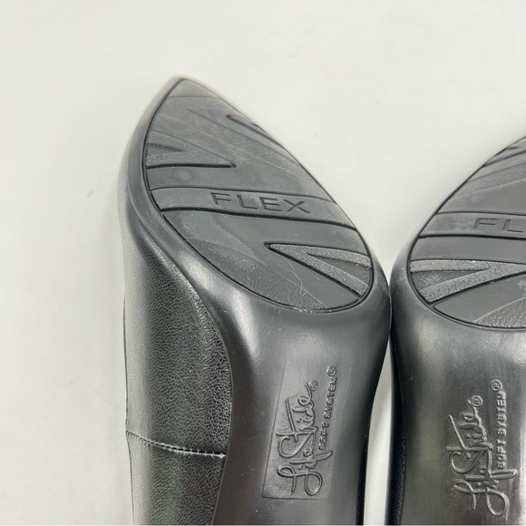 7N 7 N NARROW LifeStride Womens Sevyn Black Faux Leather Point Toe Pumps Heels - Picture 11 of 15